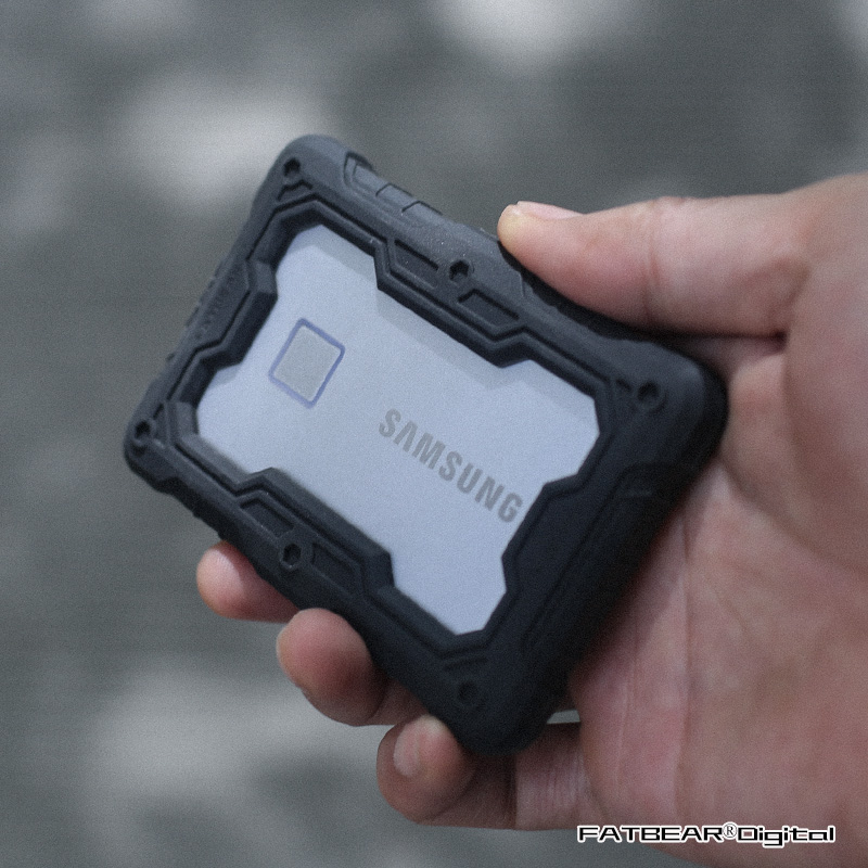 FatBear Tactical Military Grade Rugged Shockproof Armor Skin Case Cover for Samsung T7 Portable External Solid State Drives High Quality in Stock
